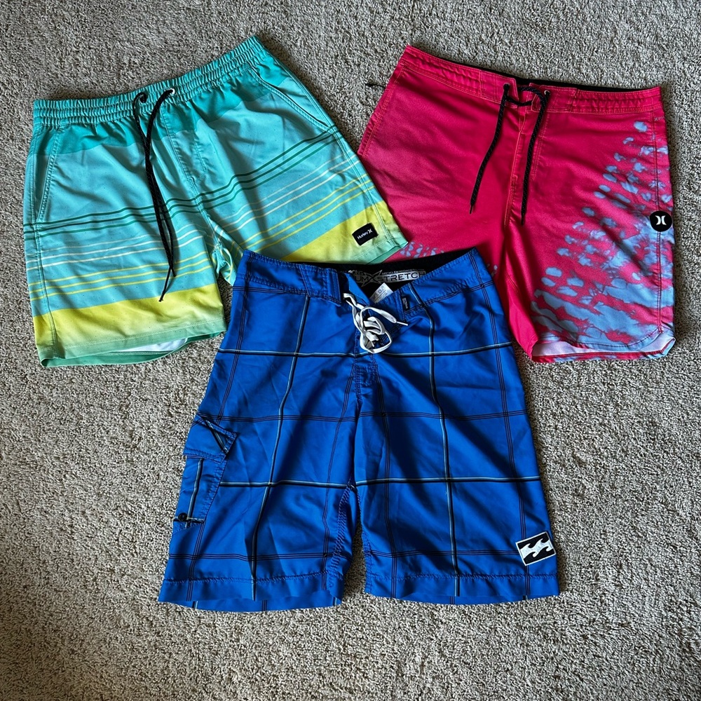 Billabong/Hurley Mens Board Shorts Lot